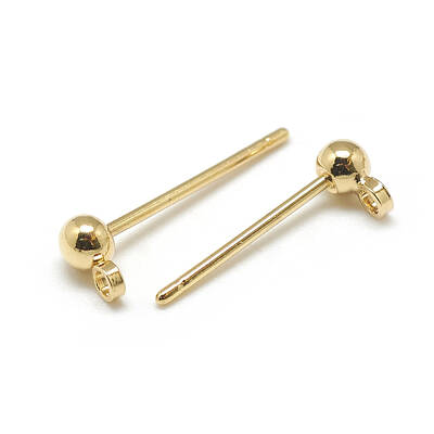 Brass Stud Earring Findings