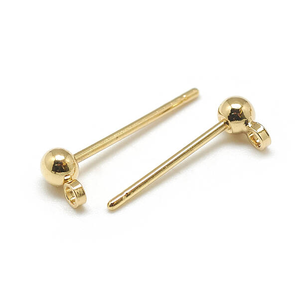 Brass Stud Earring Findings
