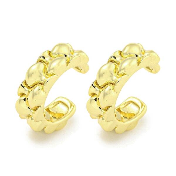 Brass Cuff Earrings