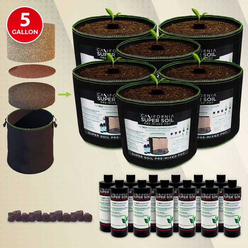 PreMixed Super Soil 5 Gallon Pot - 6 Pack - $455.95