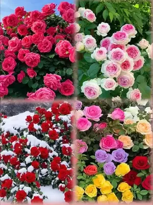 200pcs Mixed Climbing Rose Seeds Beautiful Multicolor Blooms for Fences Trellises & Pergolas Easy-to-Grow Garden Flowers