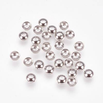 Non-Tarnish Apetalous 201 Stainless Steel Bead Caps