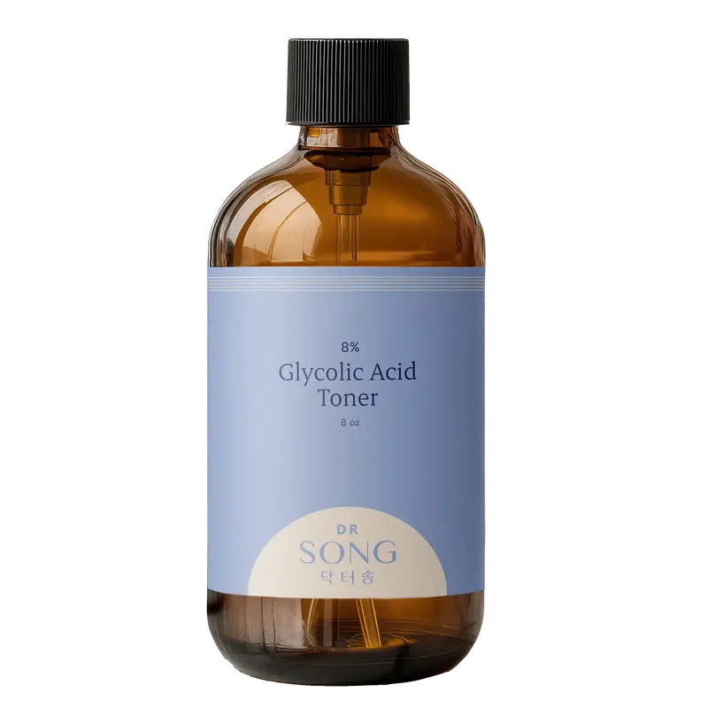 8% Dr Song Glycolic Acid Toner with Hyaluronic Acid Jumbo size 8oz glycolic toner cleanser skincare Exfoliant