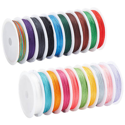 20 Rolls 20 Colors Polyester Round Thread