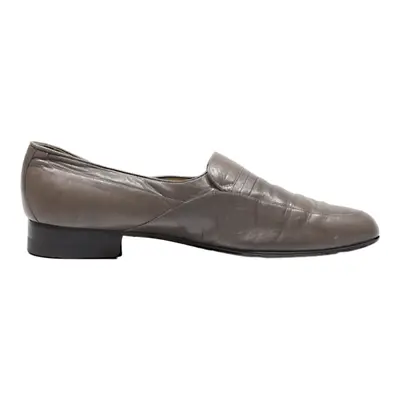 MAXIMIS Loafer Shoes Grey Leather Mens UK 8