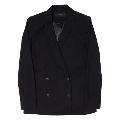 ZARA Basic Blazer Jacket Blue Womens XS