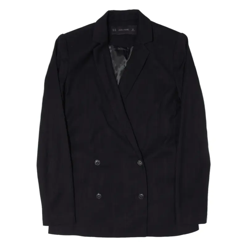 ZARA Basic Blazer Jacket Blue Womens XS