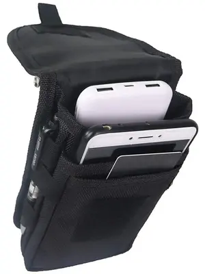 Men's Casual Solid Color Pocket Fanny Pack, Large Capacity Multi-Pocket Belt Bag For Work & Daily Use