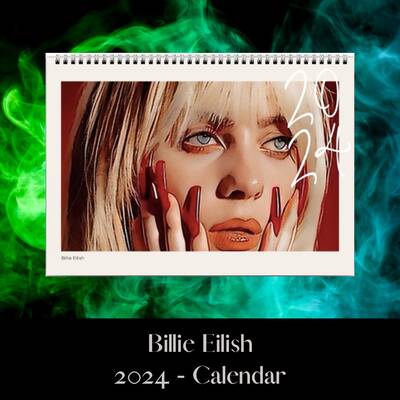 Billie Eilish Calendar 2024, Gift Idea 2024 Calendars