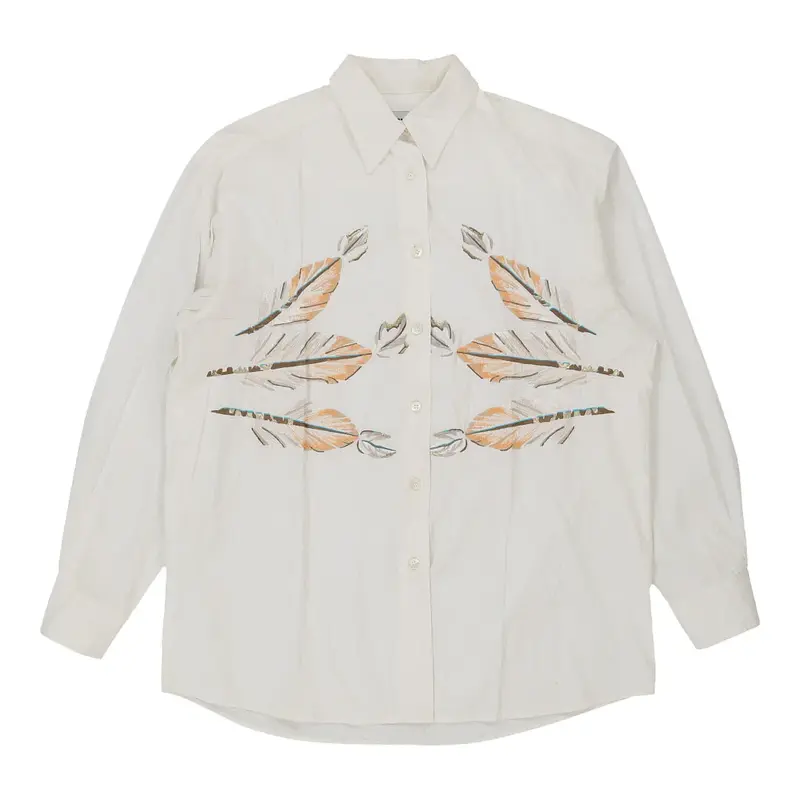 Iceberg Embroidered Shirt - Medium White Cotton | Size: medium