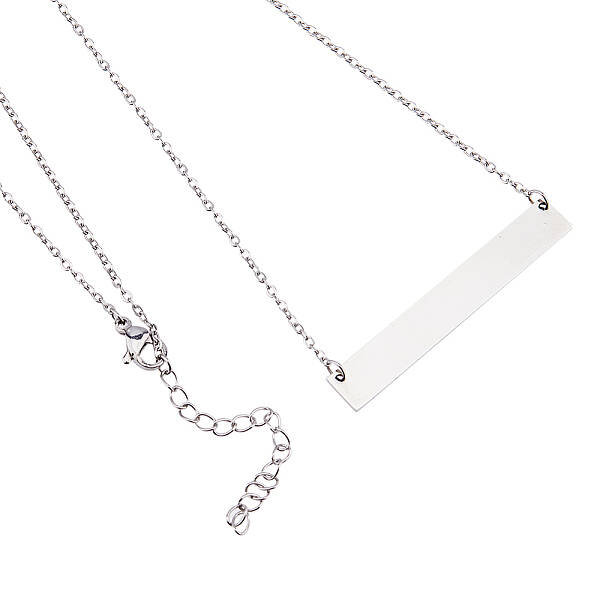 8Pcs 304 Stainless Steel Pendant Necklaces