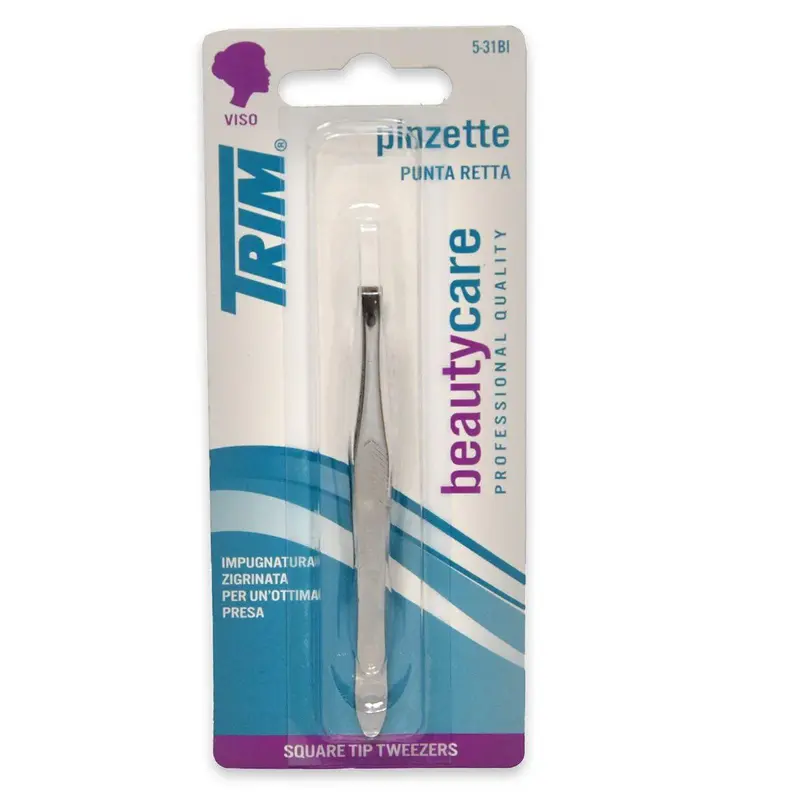 Trim Straight Tip Eyebrow Tweezers 5-31Bi