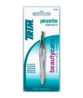 Trim Straight Tip Eyebrow Tweezers 5-31Bi