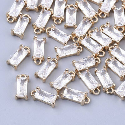 Transparent Glass Charms