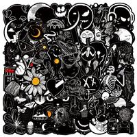 Gothic Punk Graffiti Sticker, 50pcs/set Self Adhesive Decorative Sticker, DIY Decals for Motorcycle, Bicycle, Skateboard, Pho...