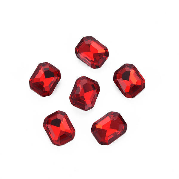 Pointed Back Glass Rhinestone Cabochons
