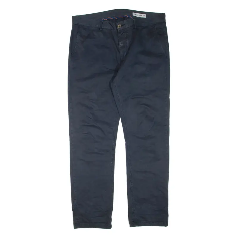 BEN SHERMAN Mens Trousers Blue Regular Straight W36 L32