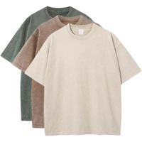 3 Pcs Men's Oversized Cotton Summer T-Shirts - Vintage Baggy Tee Loose Fit Short Sleeve T-Shirts Casual Streetwear Top Menswe...