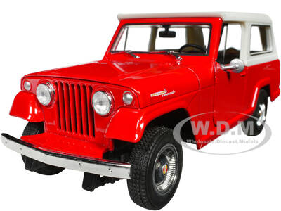 1967 Jeep Jeepster Commando Station Wagon Red with White Top \