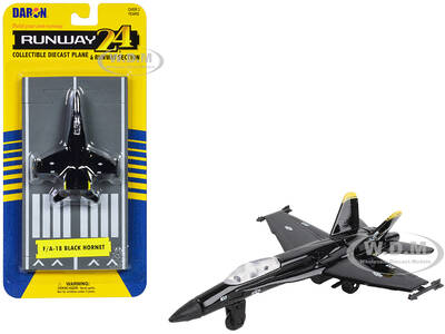 McDonnell Douglas F/A-18 Hornet Fighter Aircraft Black \