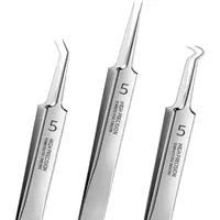 Professional Facial Blackhead Remover Tweezers,Precision Pimple Popper Tool Kit for Whitehead Ance Blemishs Comedones Stainle...