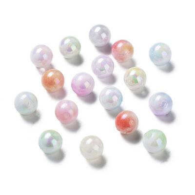 Two Tone Opaque Acrylic Beads