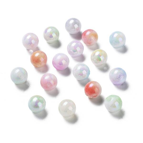 Two Tone Opaque Acrylic Beads