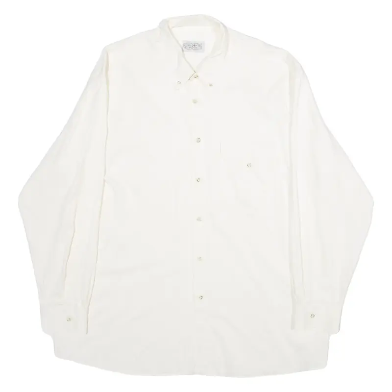 ORIGINAL LINCRON SHIRT Mens Shirt Cream Striped Long Sleeve XL
