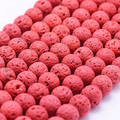 Natural Lava Rock Beads Strands