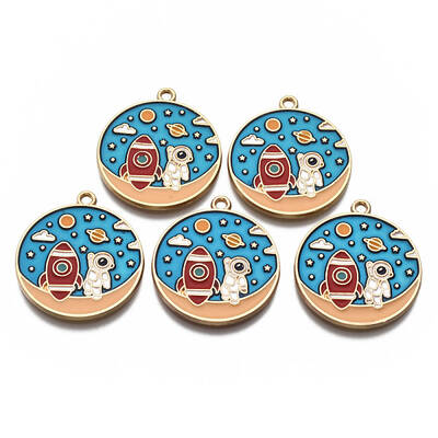 Alloy Enamel Pendants