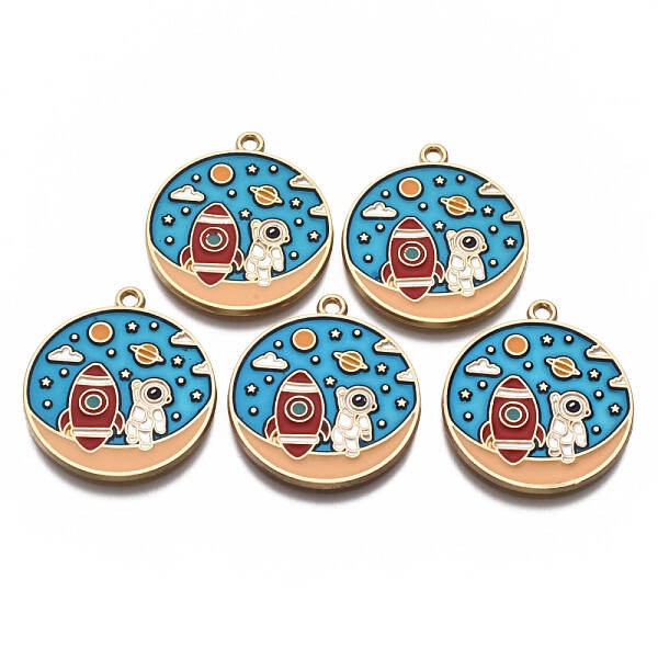 Alloy Enamel Pendants