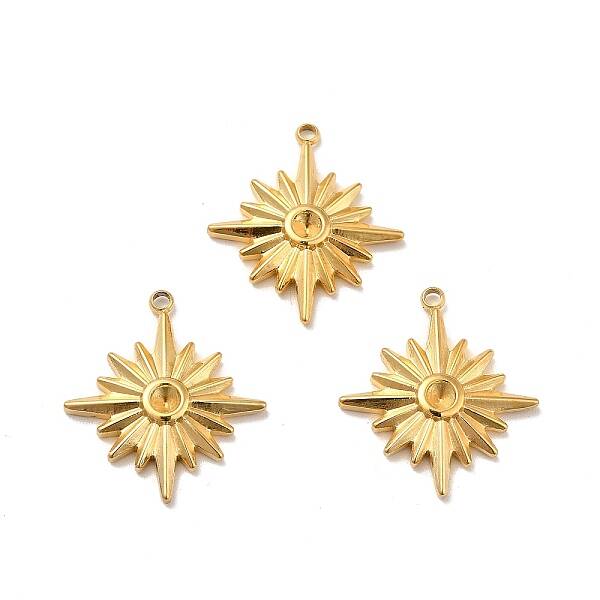 Ion Plating(IP) 304 Stainless Steel Pendant Rhinestone Settings