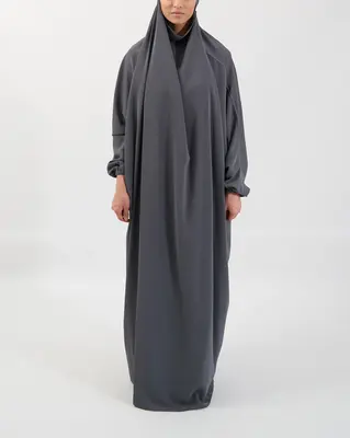 Prayer Jilbab - Charcoal