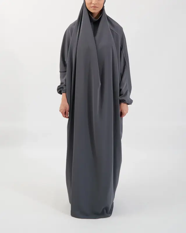 Prayer Jilbab - Charcoal