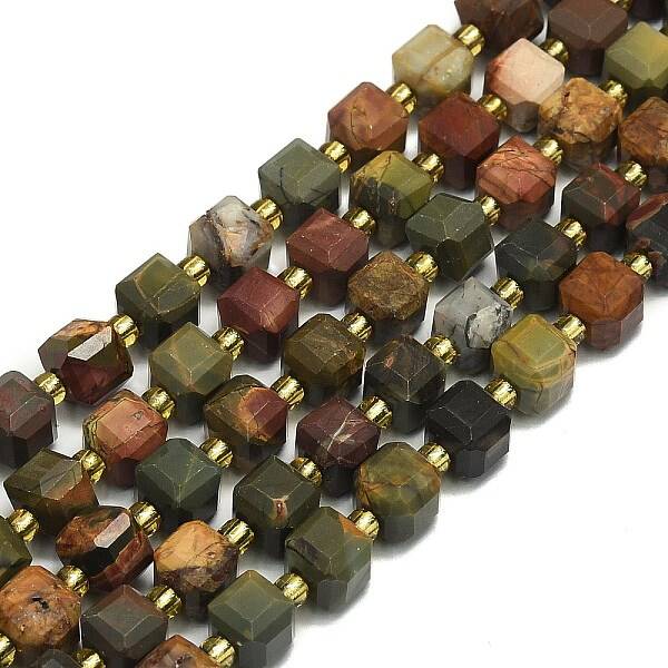Natural Picasso Jasper Beads Strands