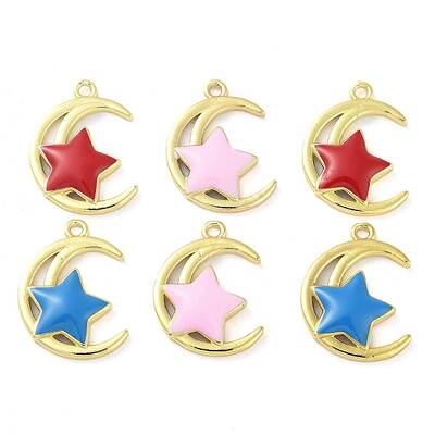 Brass Enamel Pendants