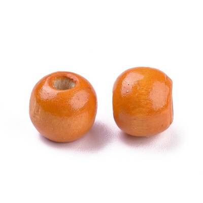 Dyed Natural Wood Beads