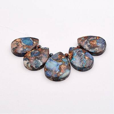 Assembled Bronzite and Imperial Jasper Beads Strands
