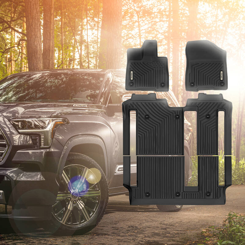 OEDRO Floor Mats Liners & Carpet Mat All-Weather for Toyota Sienna 2021-2025 (Only for 8 Seat) 1st, 2nd and 3rd Row Floor Lin...