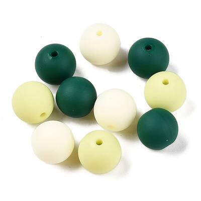 Rubberized Style Imitated Silicone Acrylic Beads