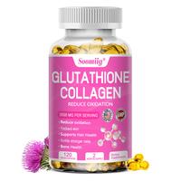 Soomiig Glutathione Collagen health Supplement，with Milk Thistle, Supports healthy skin, hair, and nails， Evens skin tone