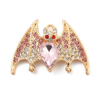 Alloy with Glass Rhinestone Pendants