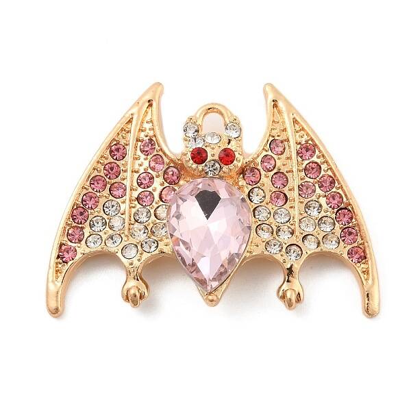 Alloy with Glass Rhinestone Pendants