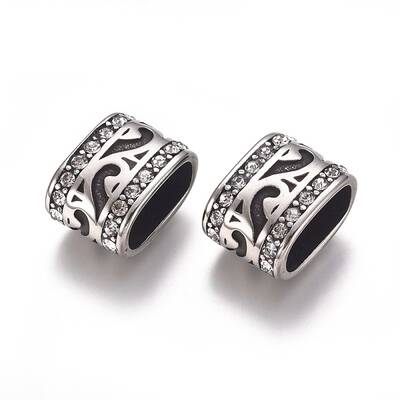 304 Stainless Steel Slide Beads