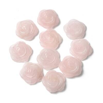 Natural Rose Quartz Carved Cabochons