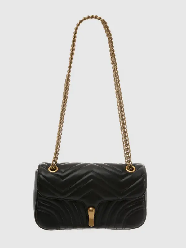 Smting Quilted Chain Flap Bag