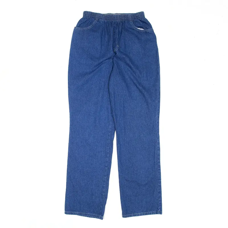CHIC Blue Denim Relaxed Straight Jeans Womens W24 L30