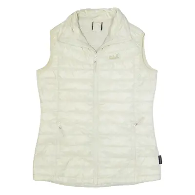 JACK WOLFSKIN Down Insulated Womens Puffer Gilet Cream S