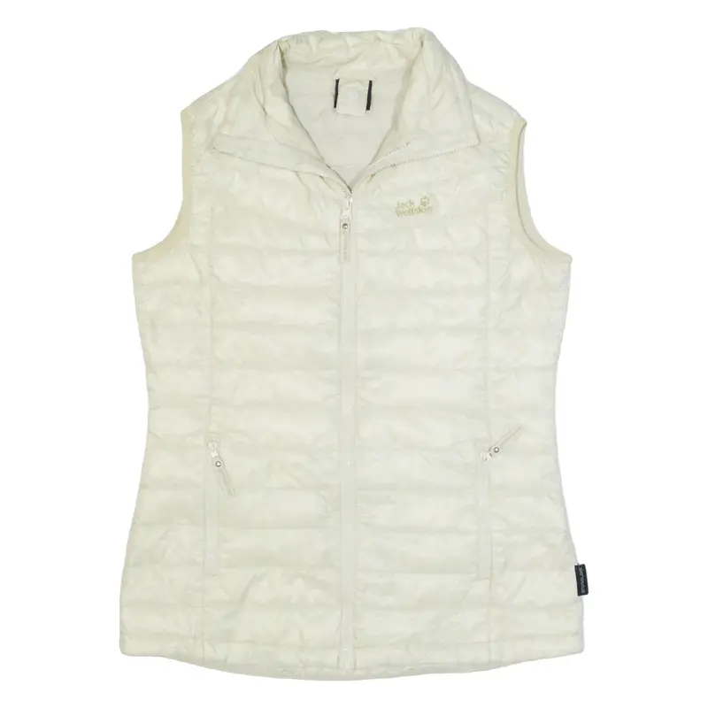 JACK WOLFSKIN Down Insulated Womens Puffer Gilet Cream S