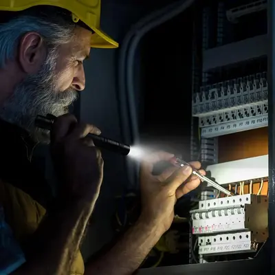 Mini Portable LED Flashlight (1 Count), Handheld Cap Light Torch for Camping & Outdoor Emergency